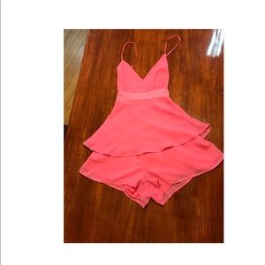 Hot pink romper
